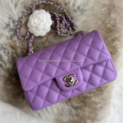 chanel purple mini|Chanel mini purses.